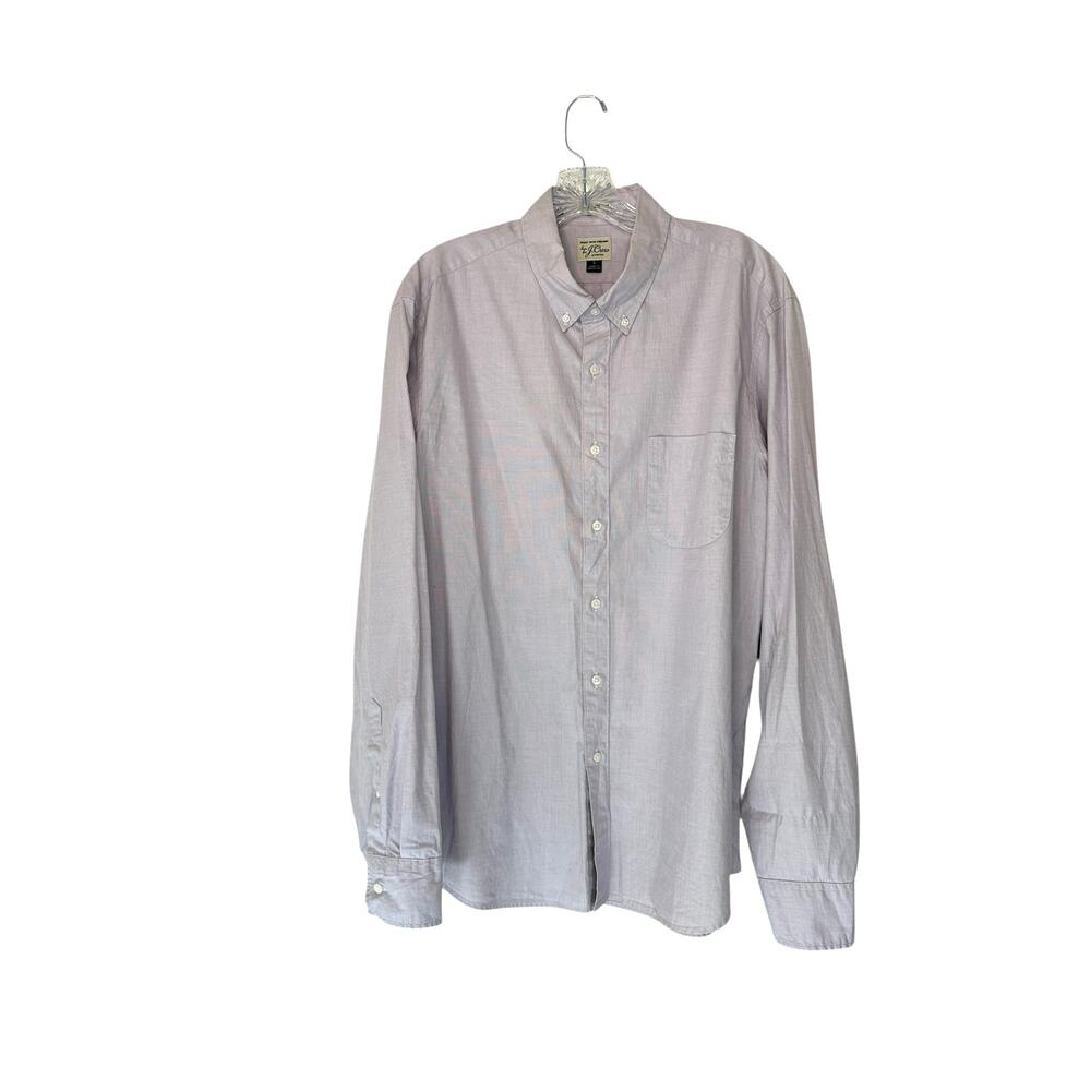 J.Crew Men's Purple Basic Work Office Slim‎ Fit Button Down Shirt Size Large